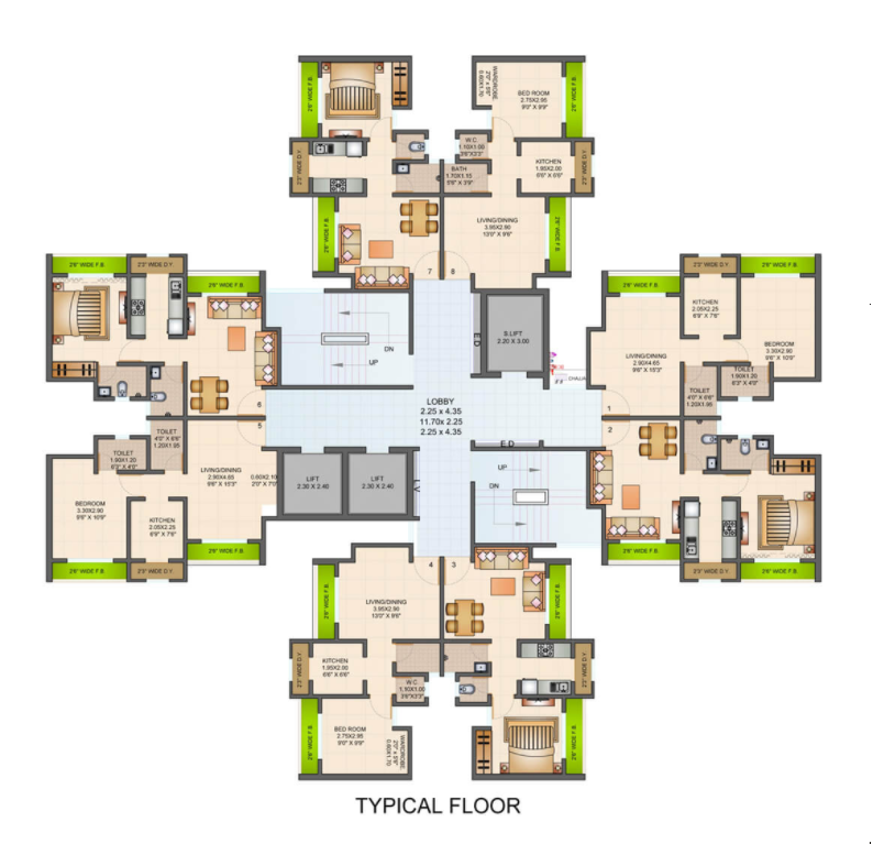 Raunak Bliss Thane Plan